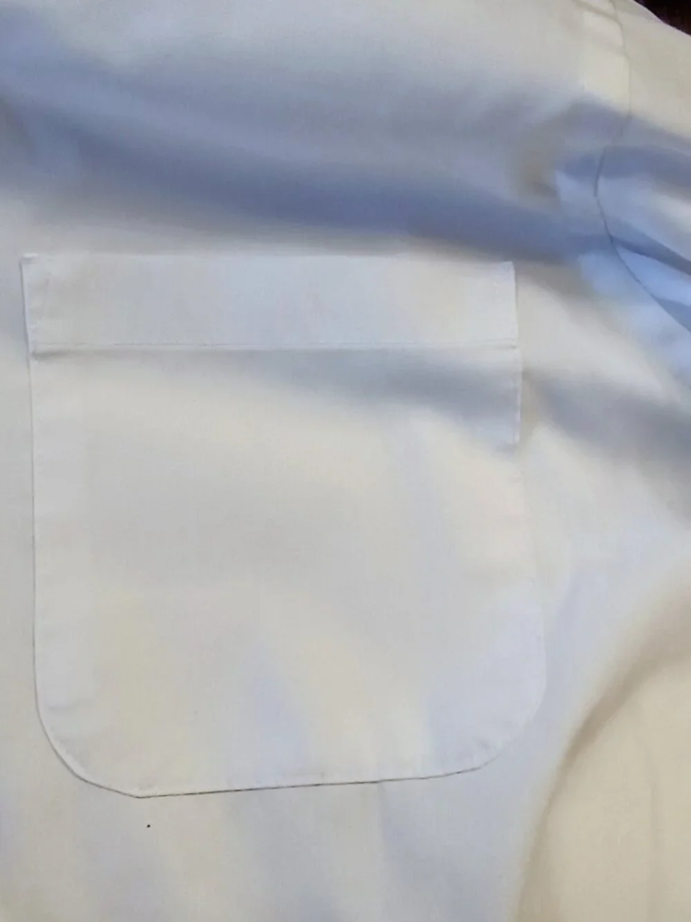 Van Heusen Men's White Pinpoint Oxford Dress Shirt Button Down 15½ 34/35 Long Sl